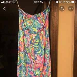Lily pulitzer strapless dress